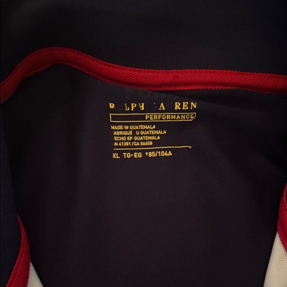 Polo by Ralph Lauren Tri-Color Polo Shirt - Red, White, Blue - Picture 2 of 3